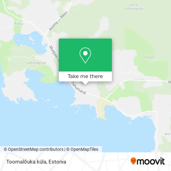 Карта Toomalõuka küla