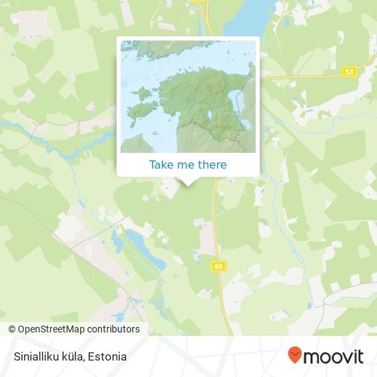 Sinialliku küla map