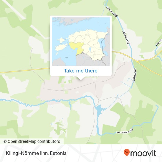 Карта Kilingi-Nõmme linn
