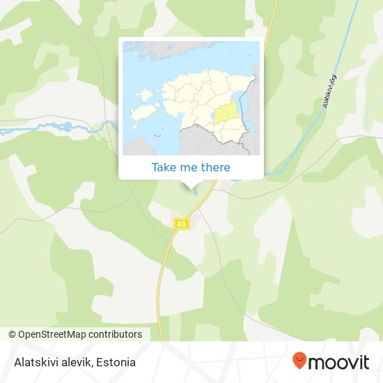 Карта Alatskivi alevik