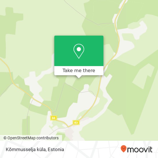 Kõmmusselja küla map