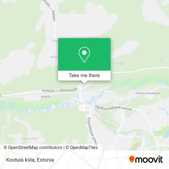 Карта Koidula küla