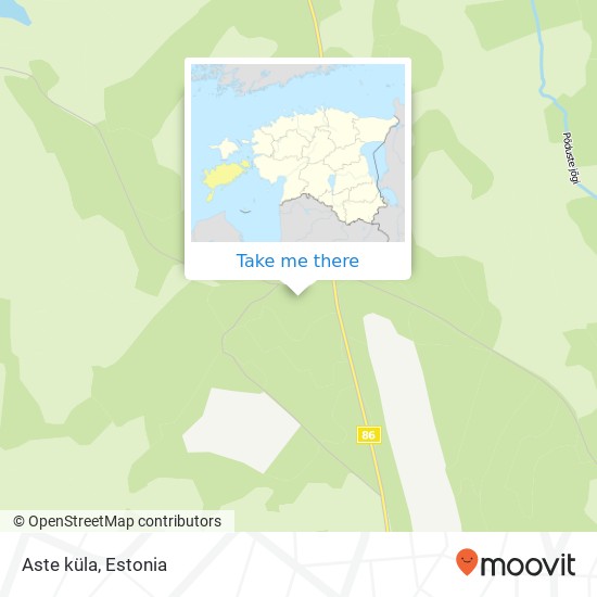 Aste küla map