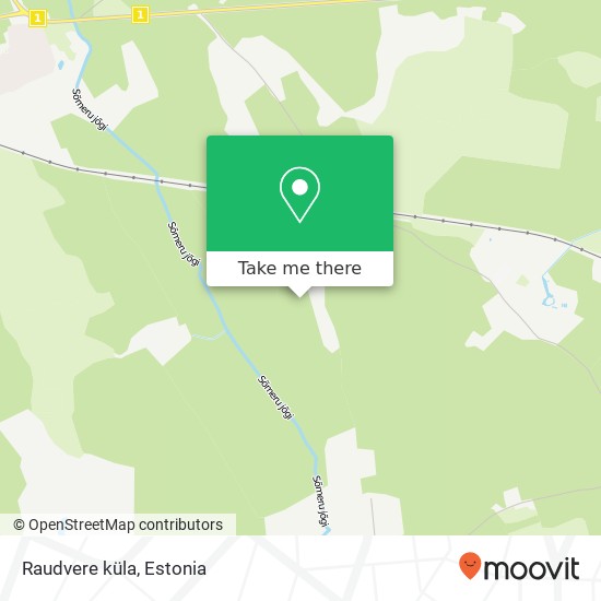 Карта Raudvere küla