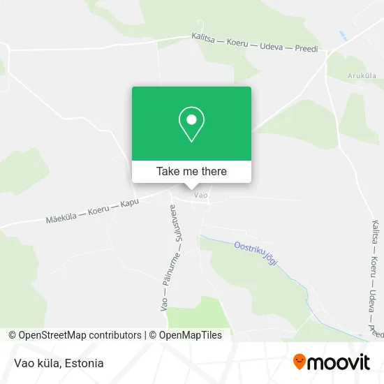 Vao küla map