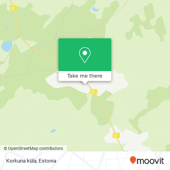 Korkuna küla map