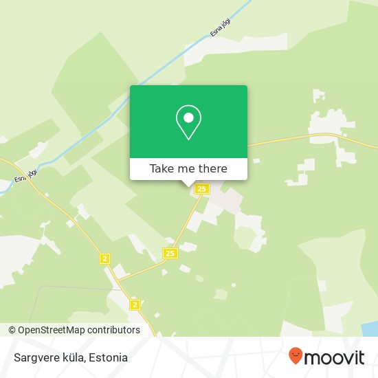 Sargvere küla map