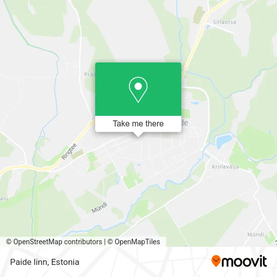 Карта Paide linn