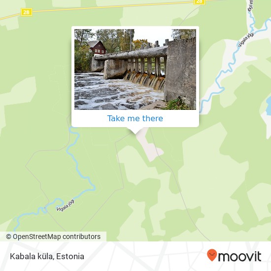 Kabala küla map