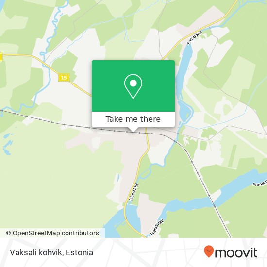 Карта Vaksali kohvik, Jaama 72212 Türi