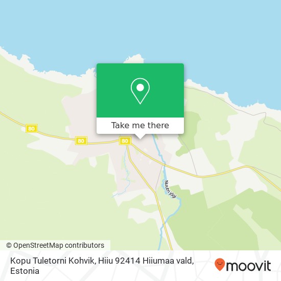 Kopu Tuletorni Kohvik, Hiiu 92414 Hiiumaa vald map