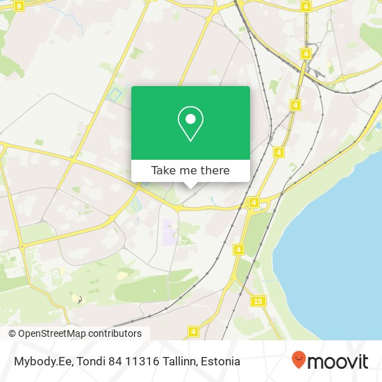 Mybody.Ee, Tondi 84 11316 Tallinn map