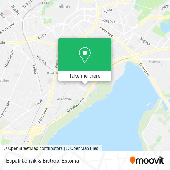 Карта Espak kohvik & Bistroo