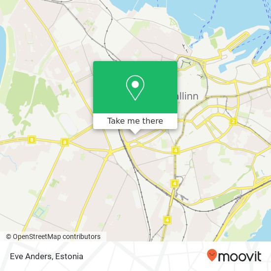 Карта Eve Anders, Roopa 7 10136 Tallinn