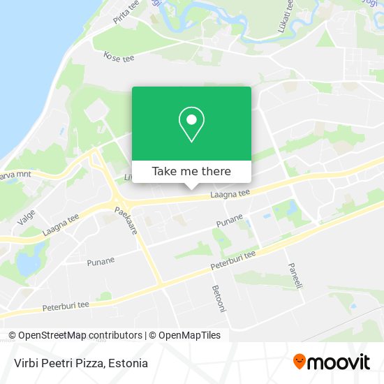 Virbi Peetri Pizza map