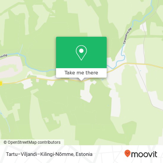 Tartu–Viljandi–Kilingi-Nõmme map