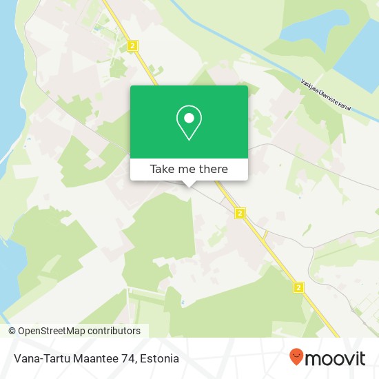 Vana-Tartu Maantee 74 map