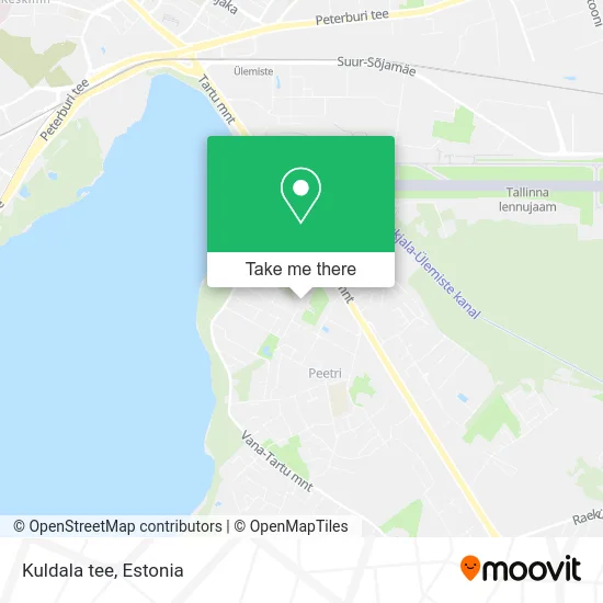 Карта Kuldala tee