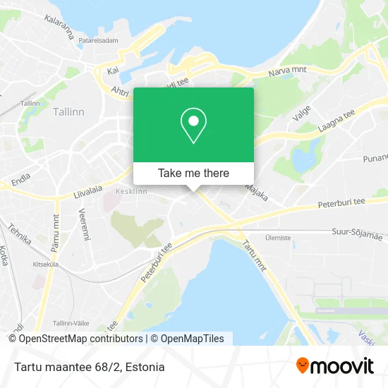 Карта Tartu maantee 68/2