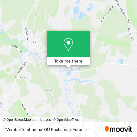"Vembu-Tembumaa" OÜ Puuhamaa map