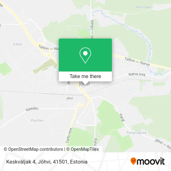 Keskväljak 4, Jõhvi, 41501 map