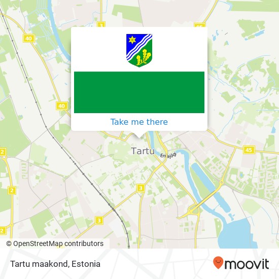 Tartu maakond map