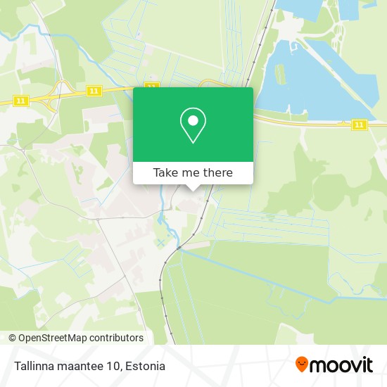 Карта Tallinna maantee 10