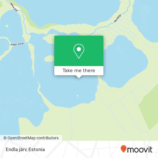 Карта Endla järv
