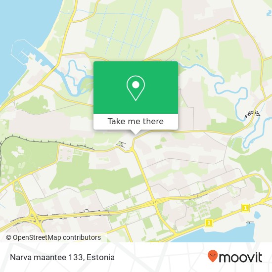 Narva maantee 133 map