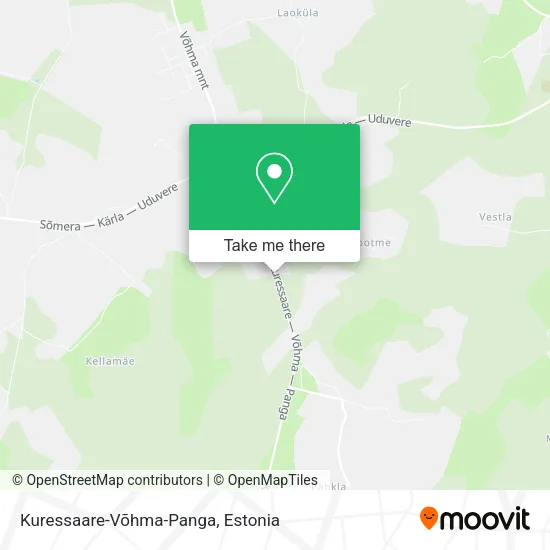 Карта Kuressaare-Võhma-Panga
