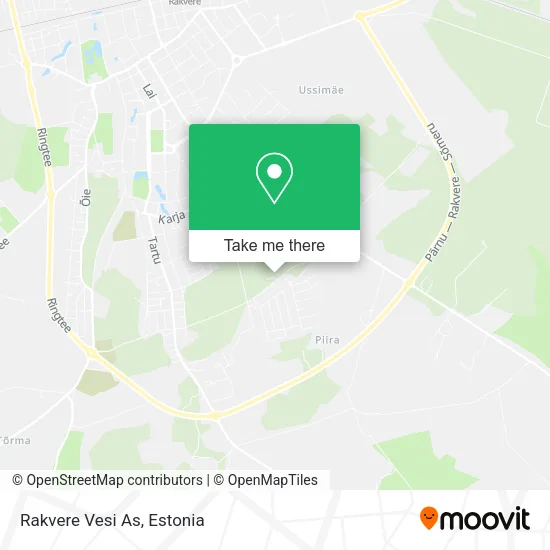 Карта Rakvere Vesi As