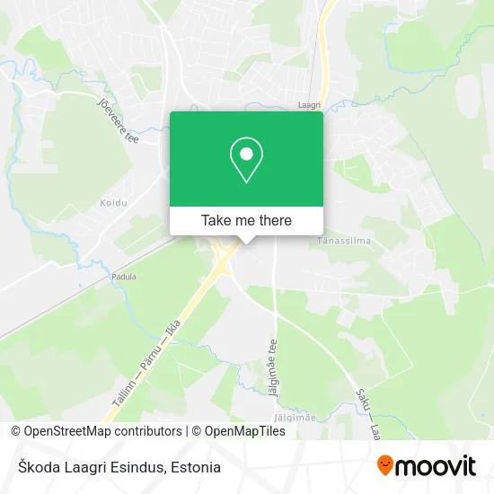 Škoda Laagri Esindus map