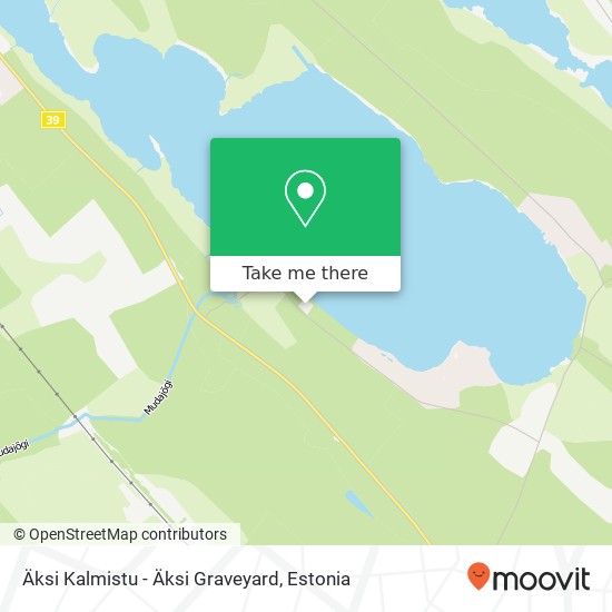 Äksi Kalmistu - Äksi Graveyard map