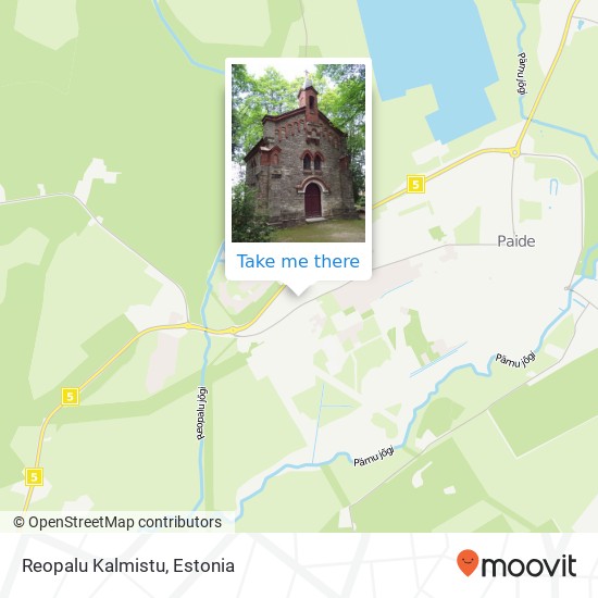 Reopalu Kalmistu map
