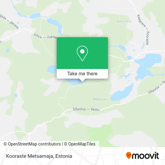 Kooraste Metsamaja map