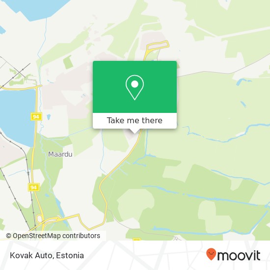 Карта Kovak Auto