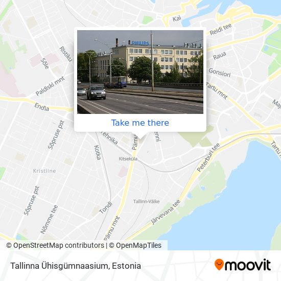 Карта Tallinna Ühisgümnaasium