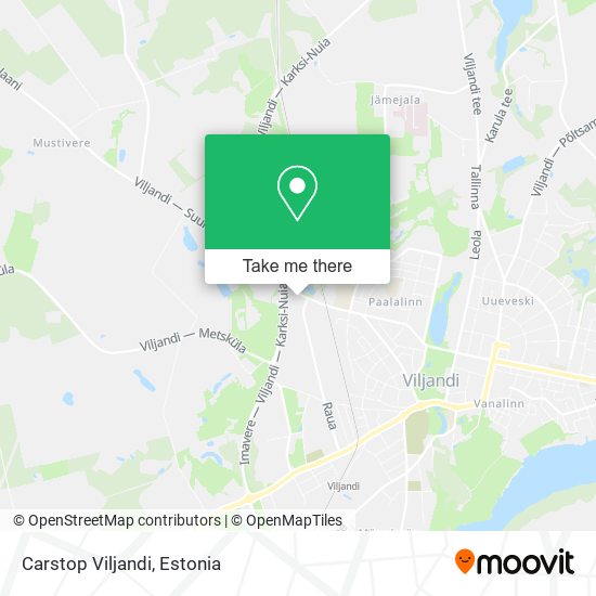 Carstop Viljandi map