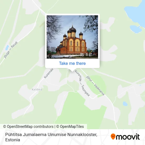Карта Pühtitsa Jumalaema Uinumise Nunnaklooster