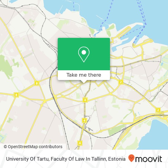 University Of Tartu, Faculty Of Law In Tallinn map