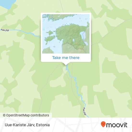 Карта Uue-Kariste Järv