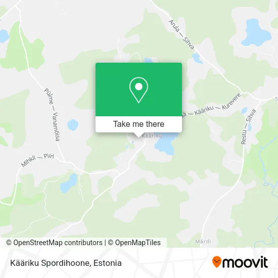 Kääriku Spordihoone map