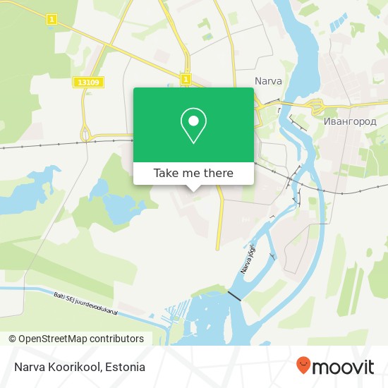 Narva Koorikool map