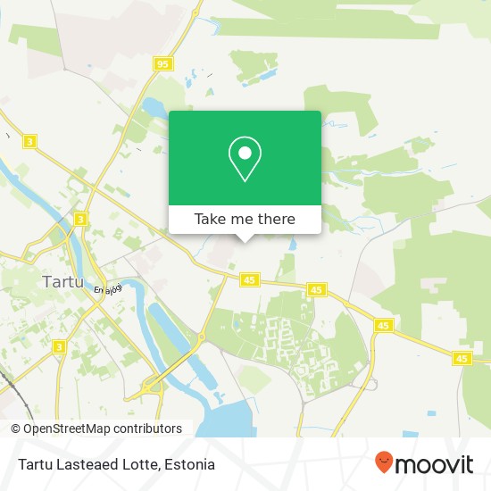 Карта Tartu Lasteaed Lotte