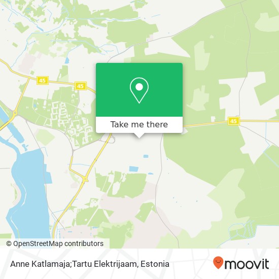 Карта Anne Katlamaja;Tartu Elektrijaam