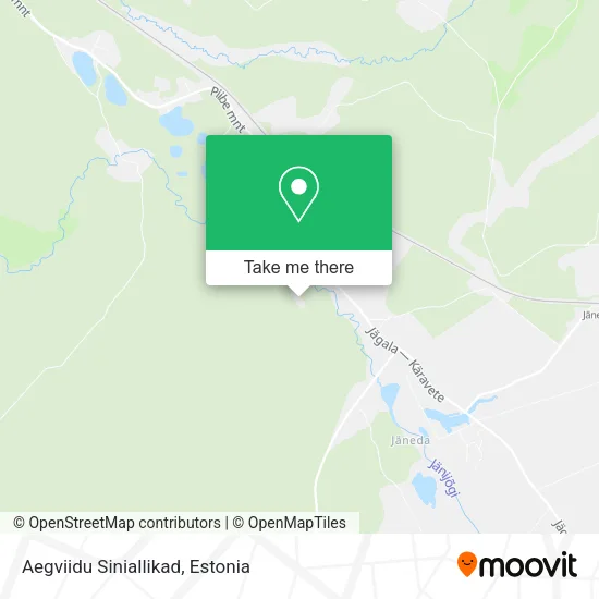Карта Aegviidu Siniallikad