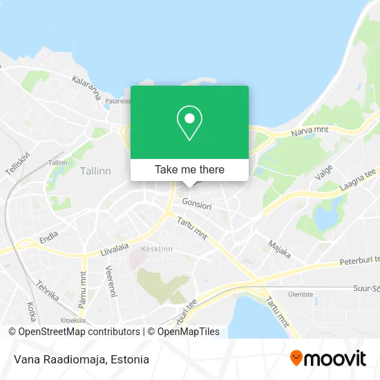 Vana Raadiomaja map