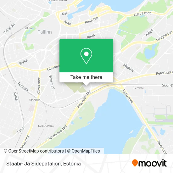 Карта Staabi- Ja Sidepataljon