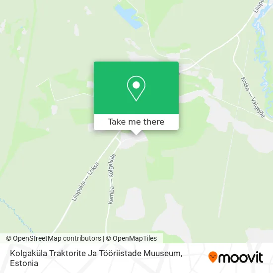 Карта Kolgaküla Traktorite Ja Tööriistade Muuseum