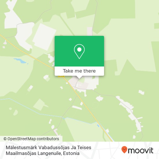 Mälestusmärk Vabadussõjas Ja Teises Maailmasõjas Langenuile map